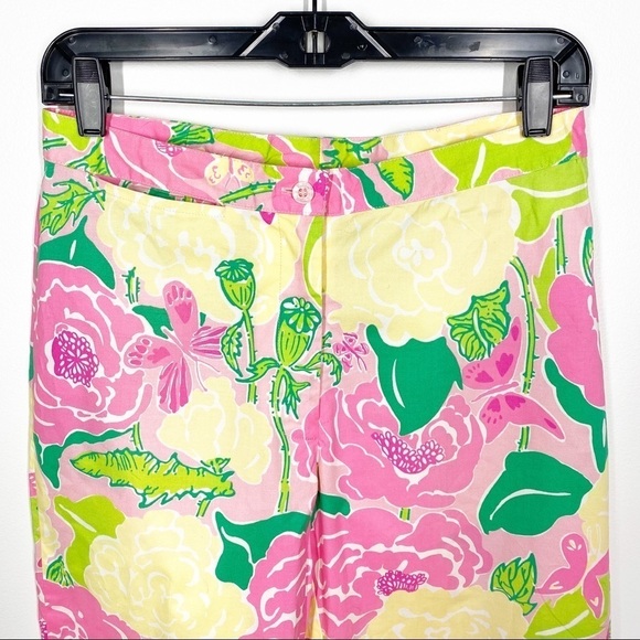 Lilly Pulitzer Vintage Floral Cropped Pants 4 - Picture 3 of 7